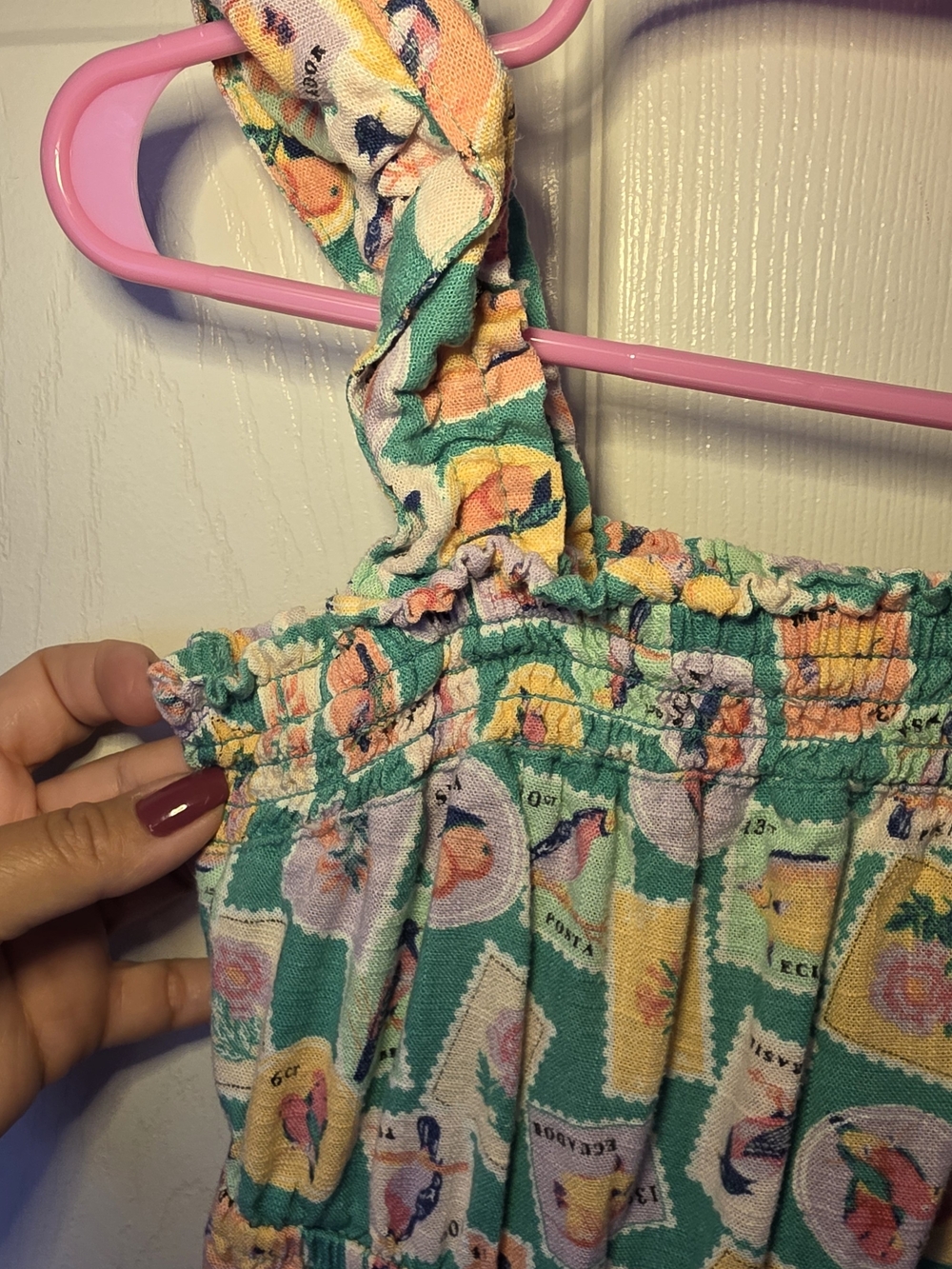 Copper Key Green Floral-Print Ruffled Sundress - Picture 5 of 8
